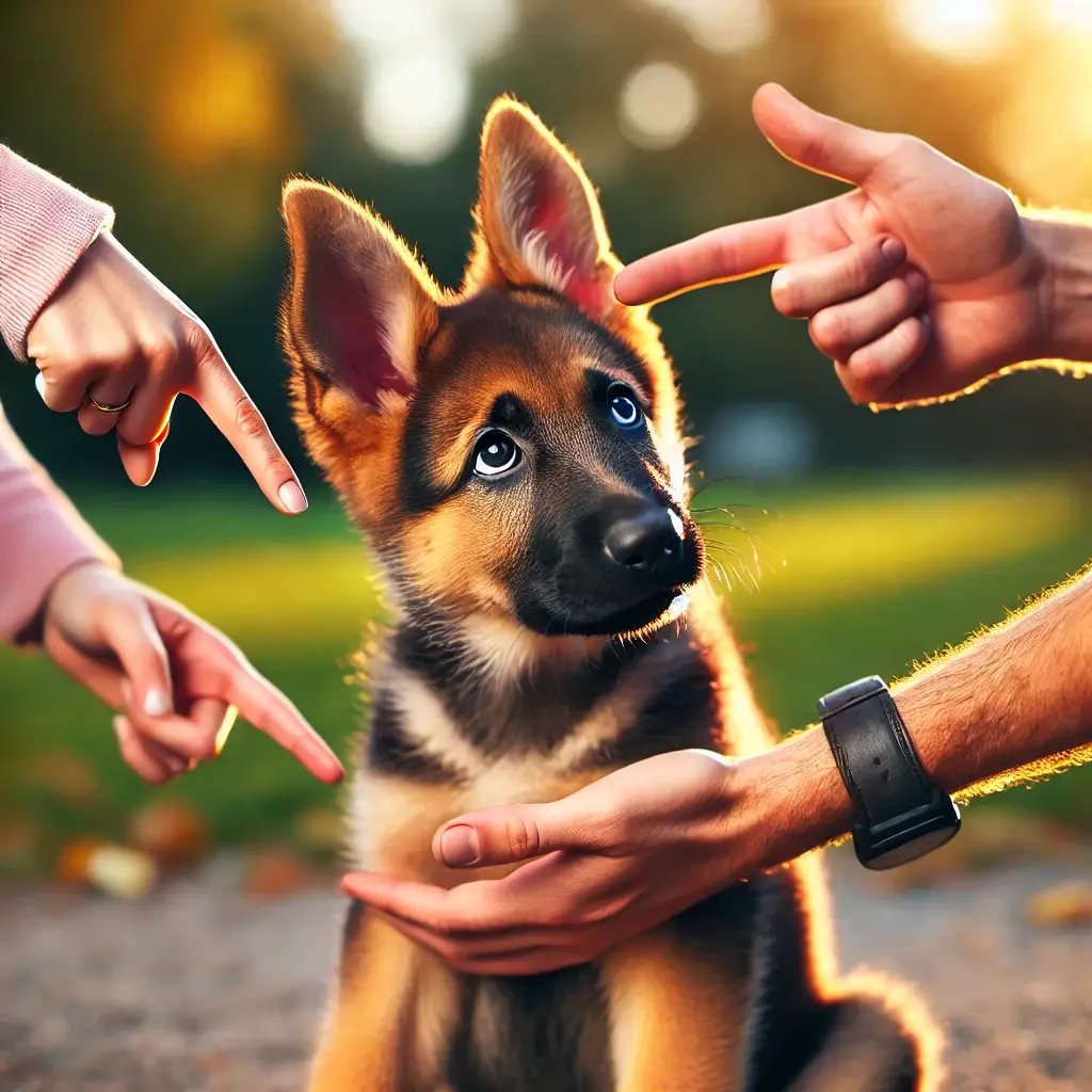 How to give proper commands for German Shepherd puppy